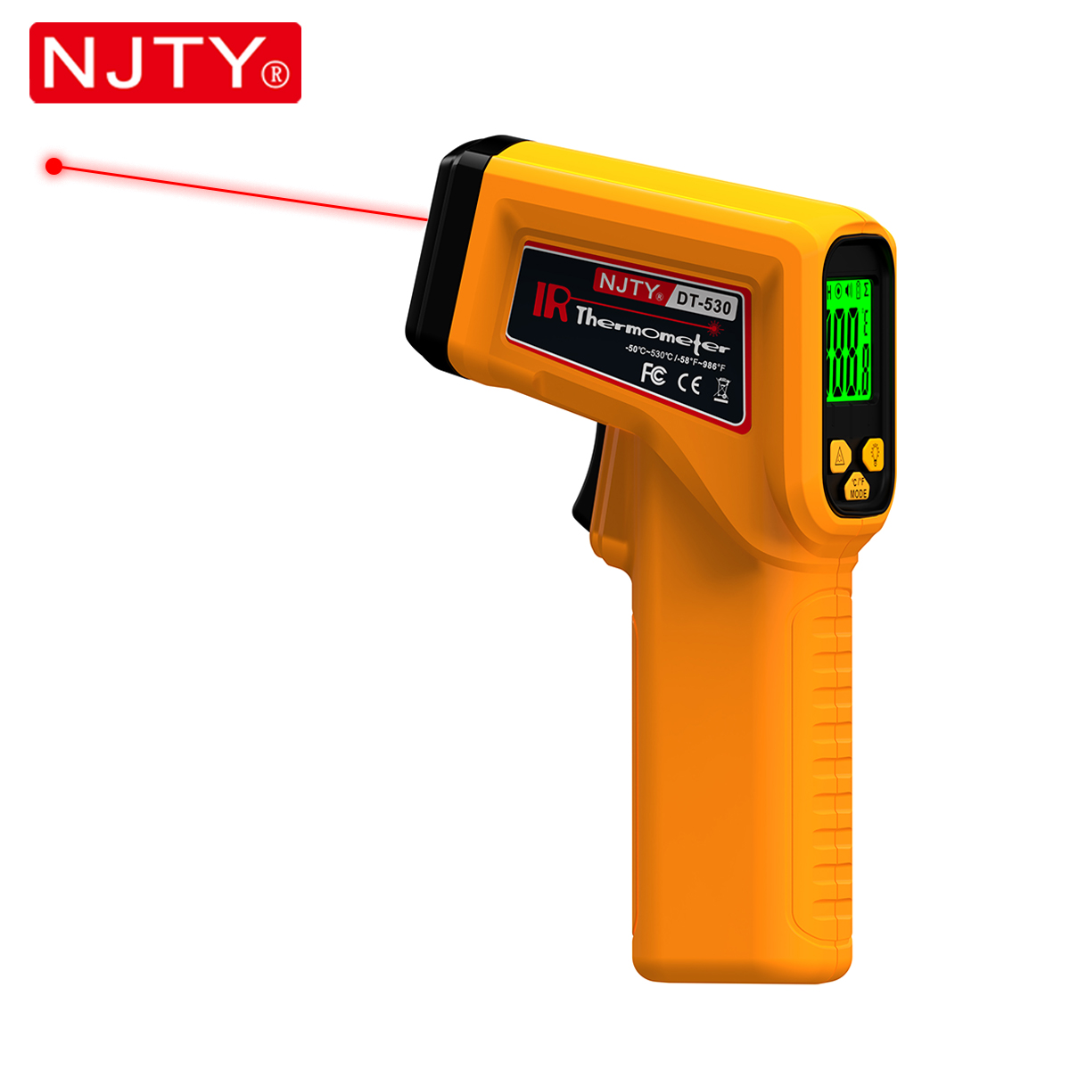 Industrial Infrared Laser - NJTY Infrared Thermometer Laser Non-Contact Temperature
