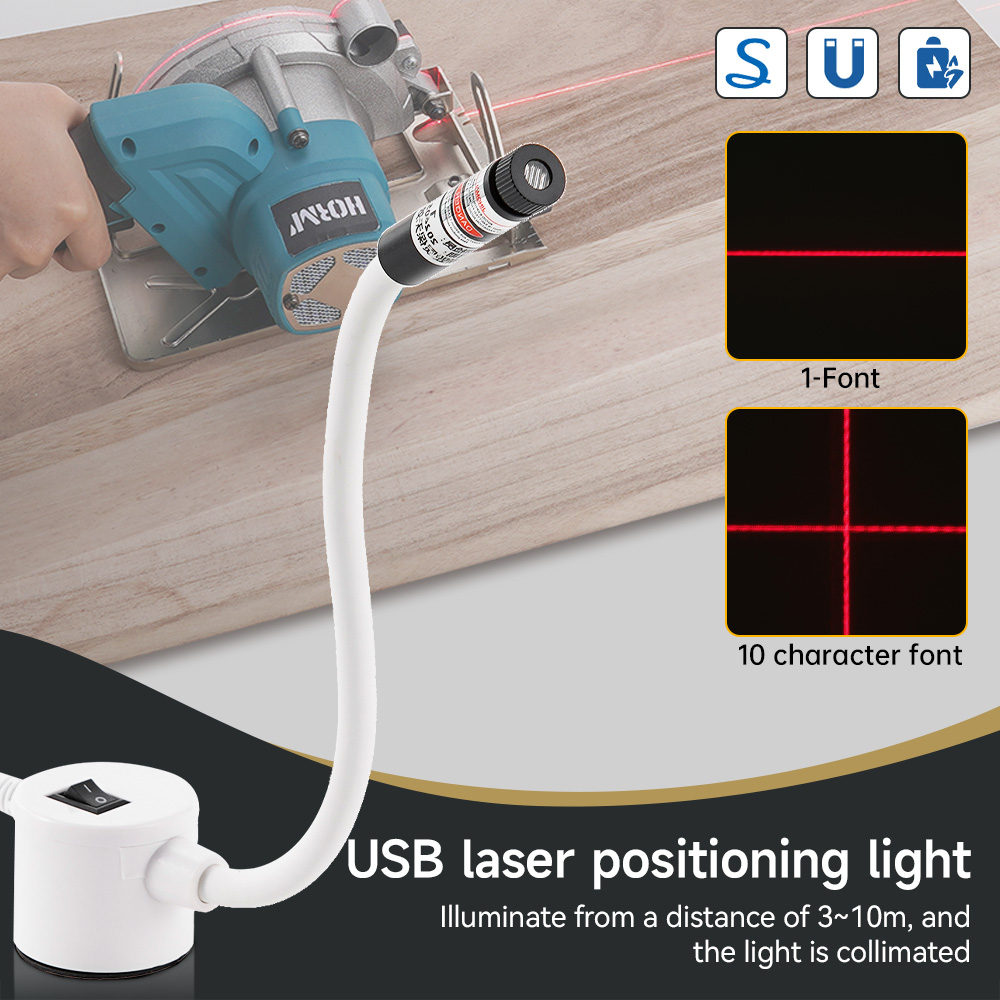 Industrial Laser Beam - USB Powered Red Laser Light Sewing