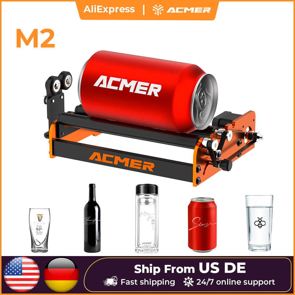 Air Assist Pump Laser - ACMER M2 Laser Rotary Roller Laser