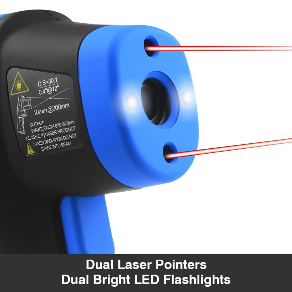 -50℃ to 1500℃ Laser Thermomete - đánh giá và giá Industrial Infrared Laser