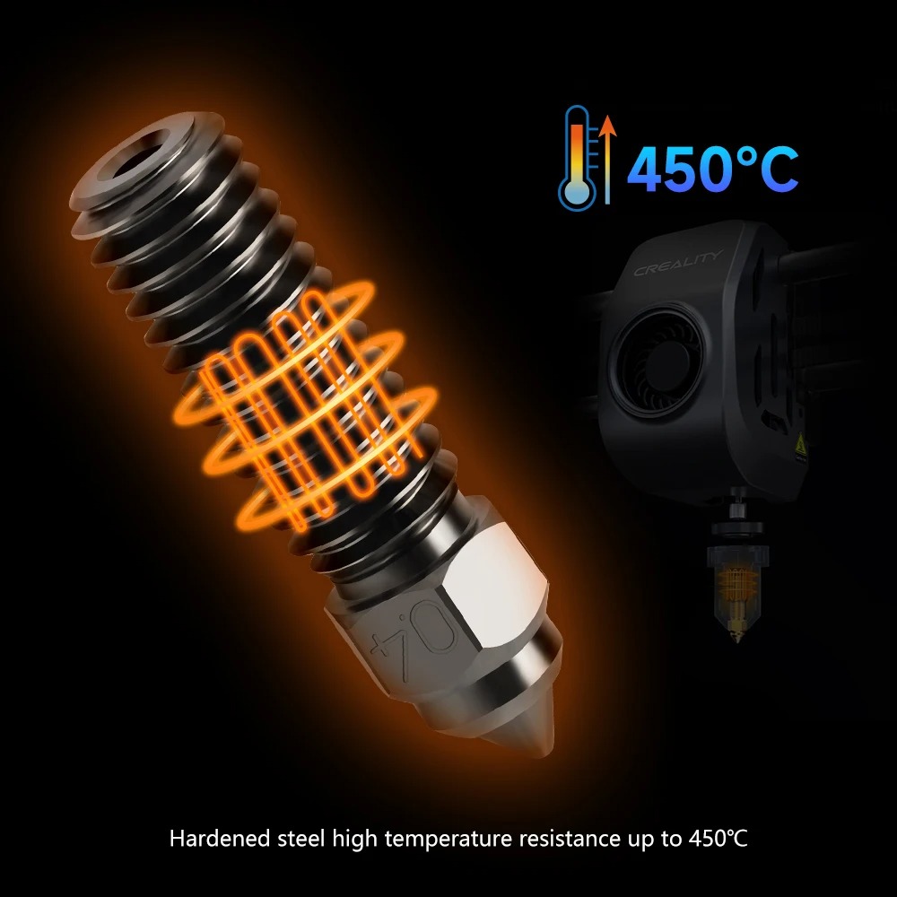 Creality K1 Hardened Steel Noz - đánh giá và giá Creality Printer K1