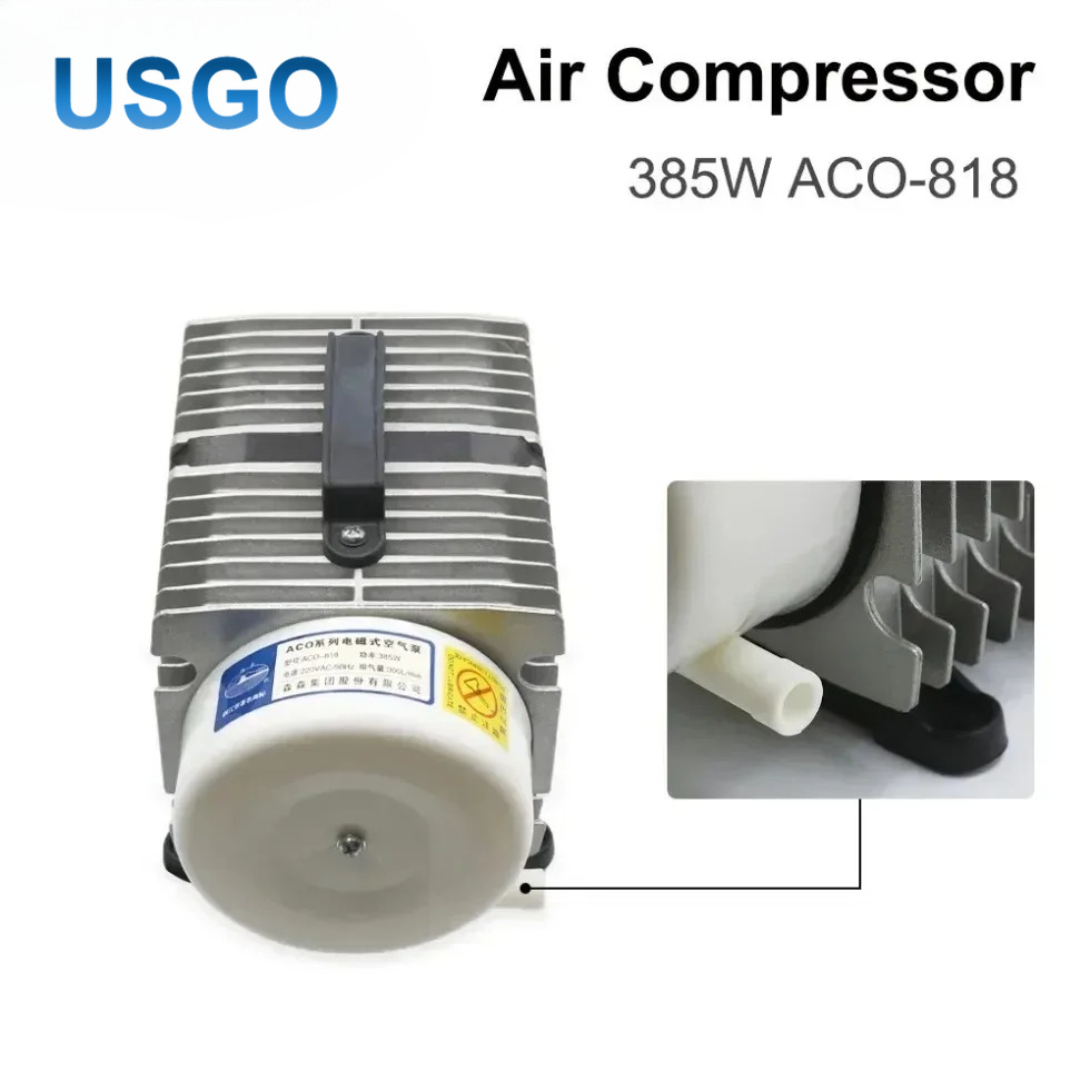 USGO ACO-818 385W Electromagne - đánh giá và giá Air Assist Pump Laser
