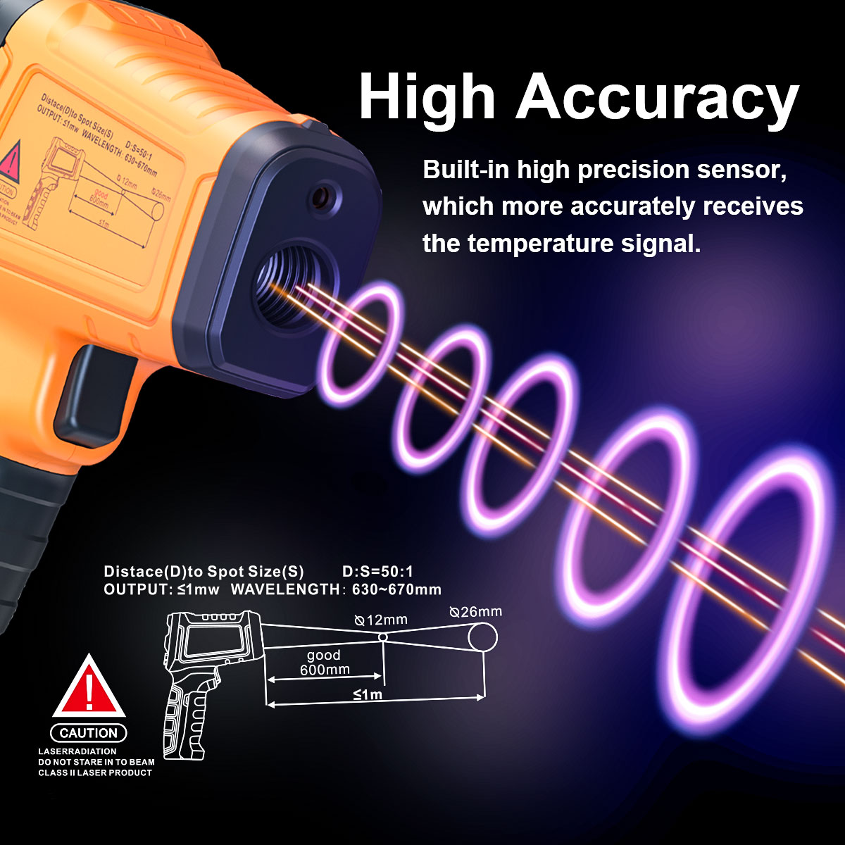 DT1000 DT1600 Infrared Thermom - đánh giá và giá Industrial Infrared Laser