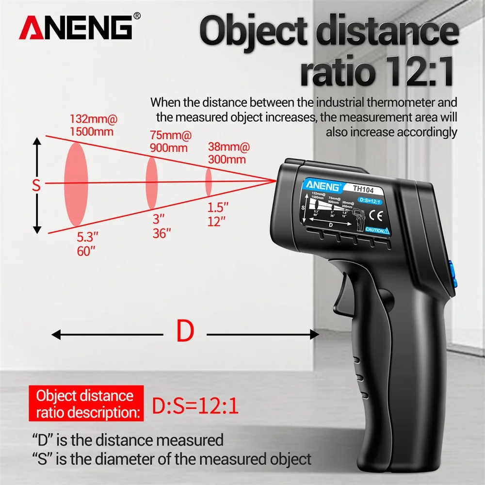 ANENG TH104 Infrared Handheld  - đánh giá và giá Industrial Infrared Laser