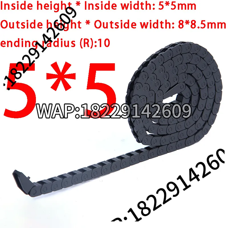 1M 5*5mm Nylon Machine Towline - đánh giá và giá Drag Chain Cnc
