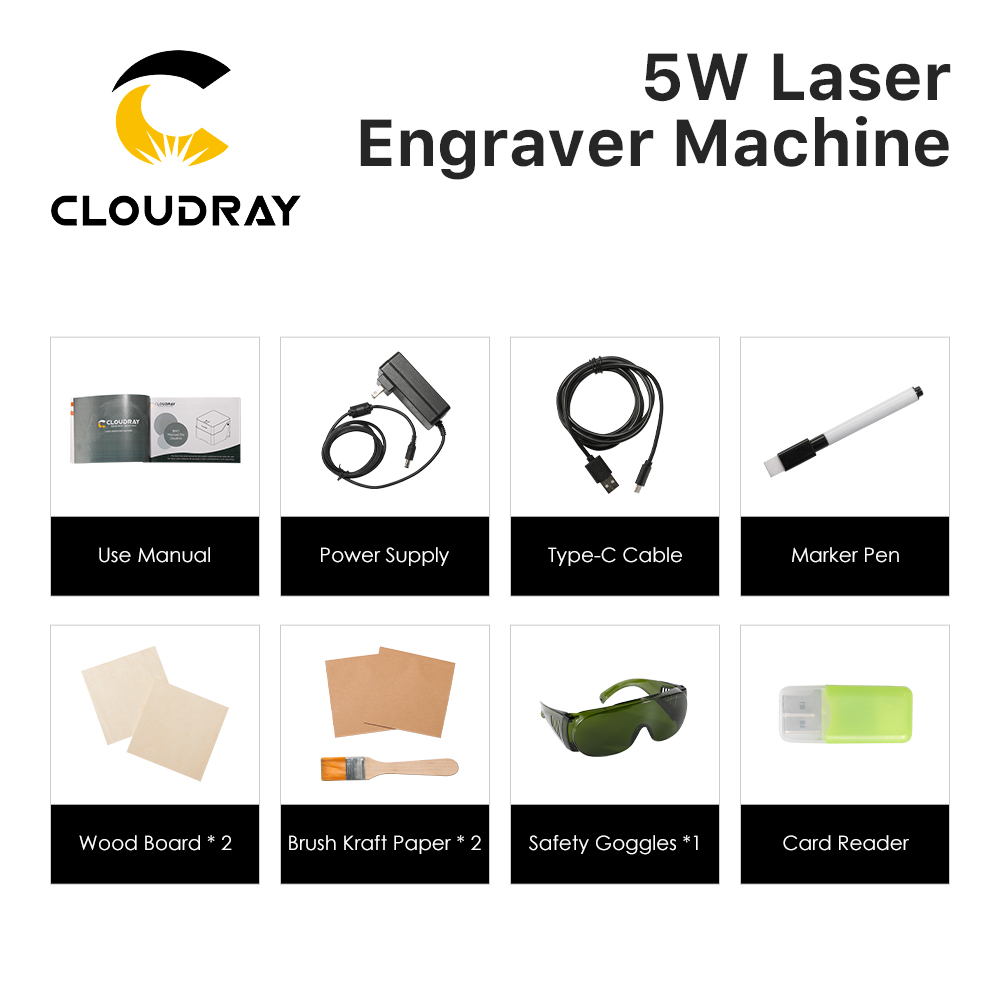 Cloudray Laser Engraver BM1 Ma - đánh giá và giá Industrial Laser Engraving Machine
